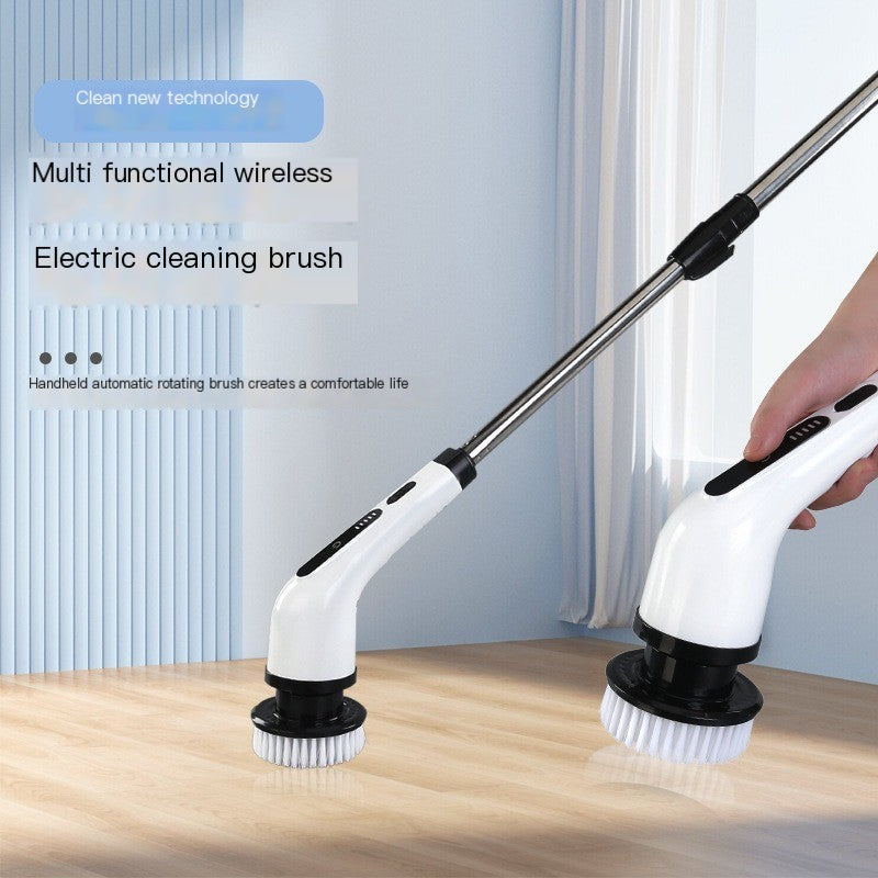 Extendable Wireless Electric Cleaning Brush Set (One Set)